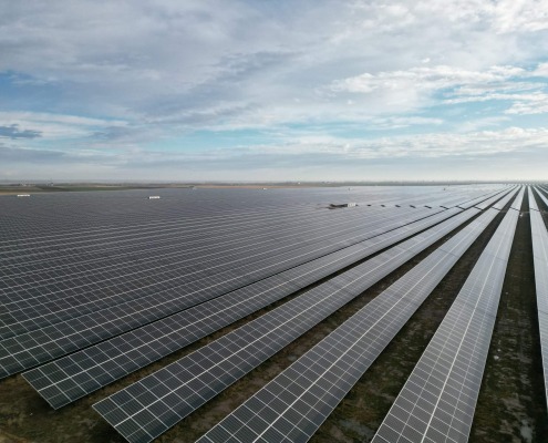 Landscape with solar modules