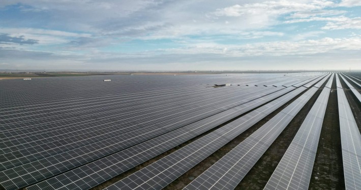 Landscape with solar modules