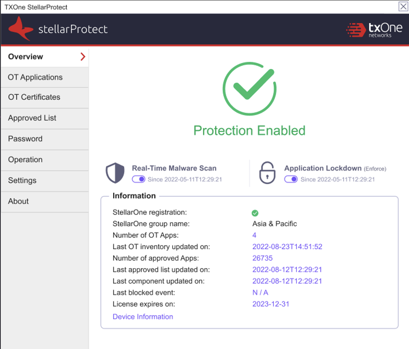 TXOne stellarProtect